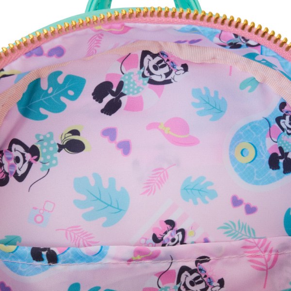 Mini zaino Minnie Mouse stile vacanza a bordo piscina - DISNEY LOUNGEFLY