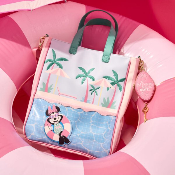 Totebag con portamonete Minnie Mouse stile vacanza a bordo piscina - DISNEY LOUNGEFLY