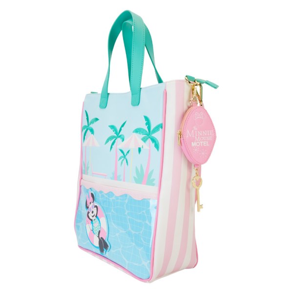 Totebag con portamonete Minnie Mouse stile vacanza a bordo piscina - DISNEY LOUNGEFLY