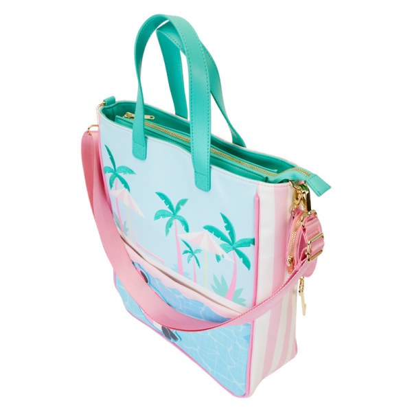 Totebag con portamonete Minnie Mouse stile vacanza a bordo piscina - DISNEY LOUNGEFLY