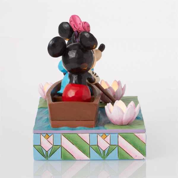 Barca a remi LED dell'amore di Topolino e Minnie - Disney Traditions