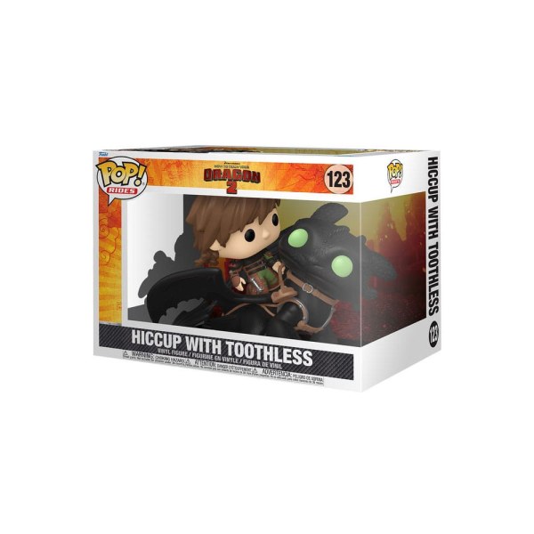 Draghi POP! 123 Rides Deluxe Statuetta in vinile Hiccup con sdentato 9 cm