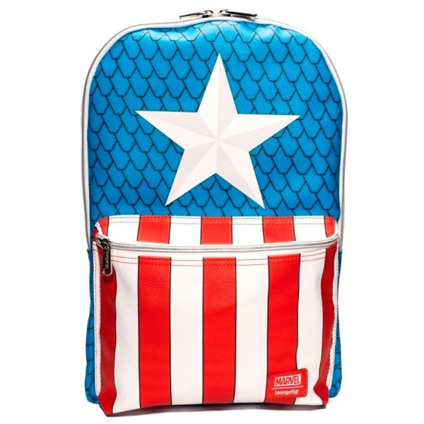 Zaino Capitano America con spilla - Marvel Loungefly
