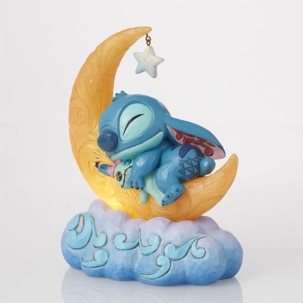 Stitch & Scrump su una luna a LED - Disney Traditions Stitch