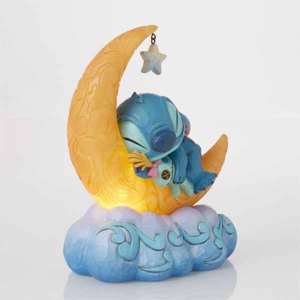 Stitch & Scrump su una luna a LED - Disney Traditions Stitch