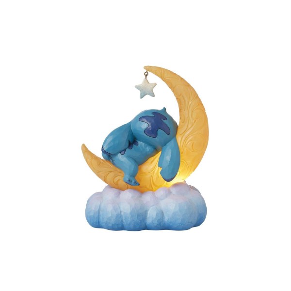 Stitch & Scrump su una luna a LED - Disney Traditions Stitch
