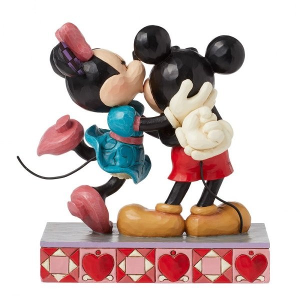 Hugs & Kisses (statuetta d'amore di Topolino e Minnie) - Disney Traditions Topolino