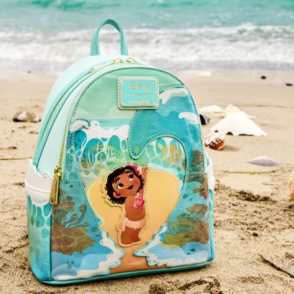 Mini zaino la giovane Vaiana tra le onde dell'oceano - DISNEY LOUNGEFLY