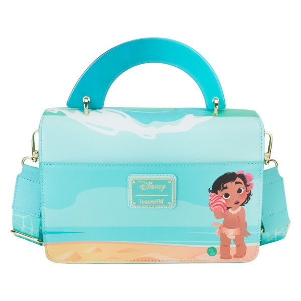 La giovane Moana con la sac bandoulière con le onde dell'oceano - DISNEY LOUNGEFLY