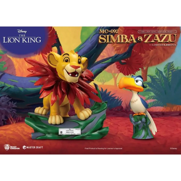 Il Re Leone Mastercraft Piccolo Simba e Zazu - DISNEY MASTERCRAFT