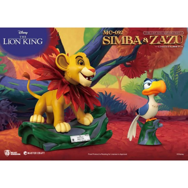 Il Re Leone Mastercraft Piccolo Simba e Zazu - DISNEY MASTERCRAFT