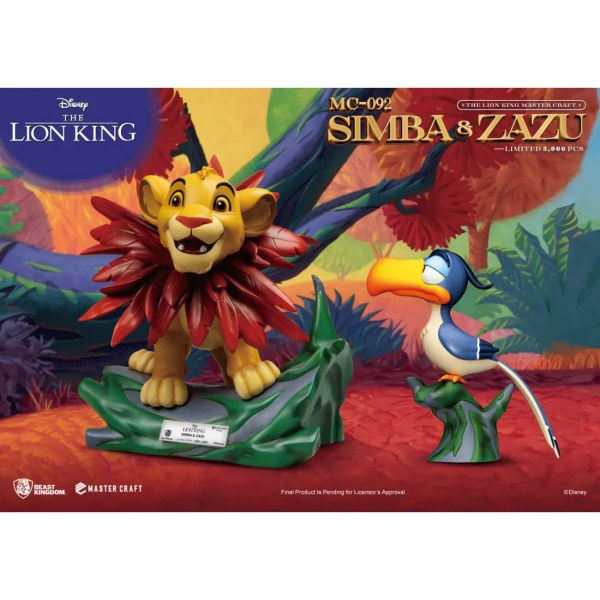 Il Re Leone Mastercraft Piccolo Simba e Zazu - DISNEY MASTERCRAFT