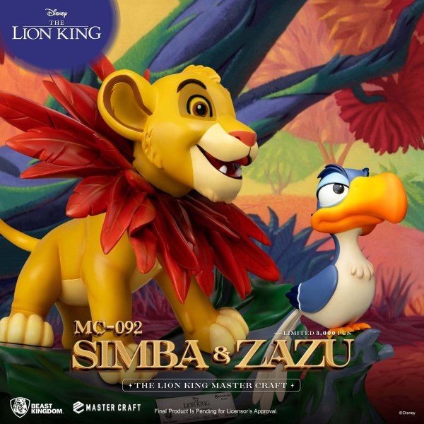 Il Re Leone Mastercraft Piccolo Simba e Zazu - DISNEY MASTERCRAFT
