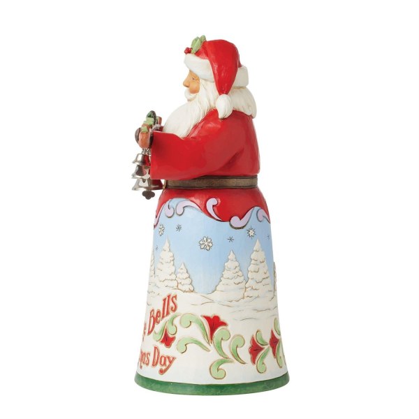 Statuetta Babbo Natale Heard The Bells - JIM SHORE HEARTWOOD CREEK