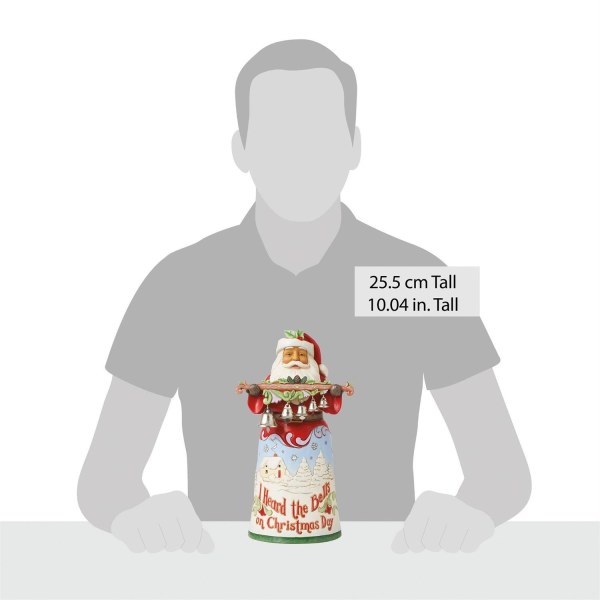 Statuetta Babbo Natale Heard The Bells - JIM SHORE HEARTWOOD CREEK