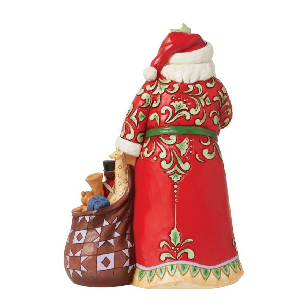 Statuina Babbo Natale "zitto" - JIM SHORE HEARTWOOD CREEK