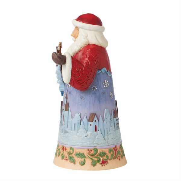 Statuetta di Babbo Natale nel cielo notturno - JIM SHORE HEARTWOOD CREEK