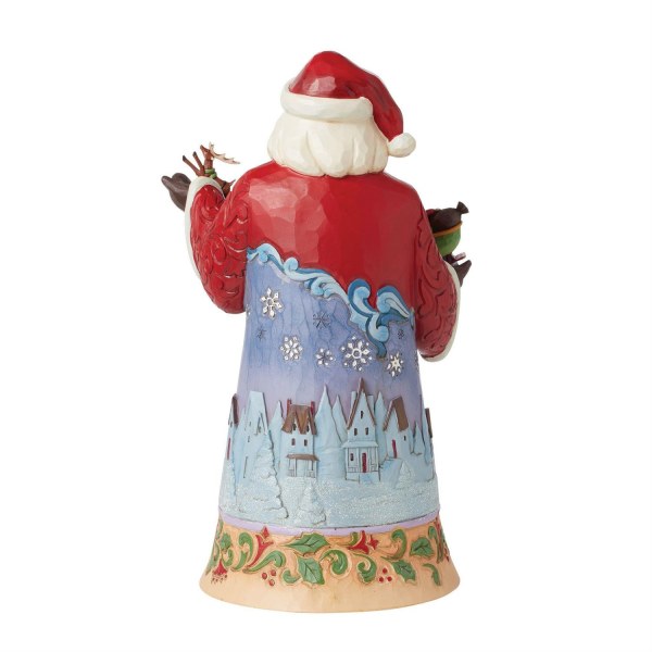 Statuetta di Babbo Natale nel cielo notturno - JIM SHORE HEARTWOOD CREEK