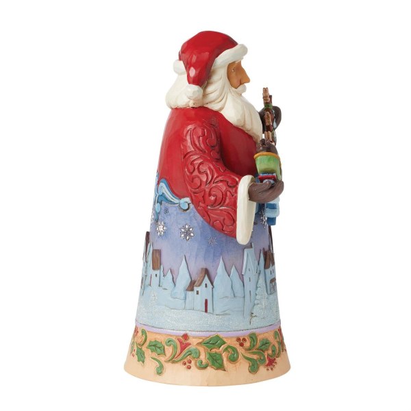 Statuetta di Babbo Natale nel cielo notturno - JIM SHORE HEARTWOOD CREEK