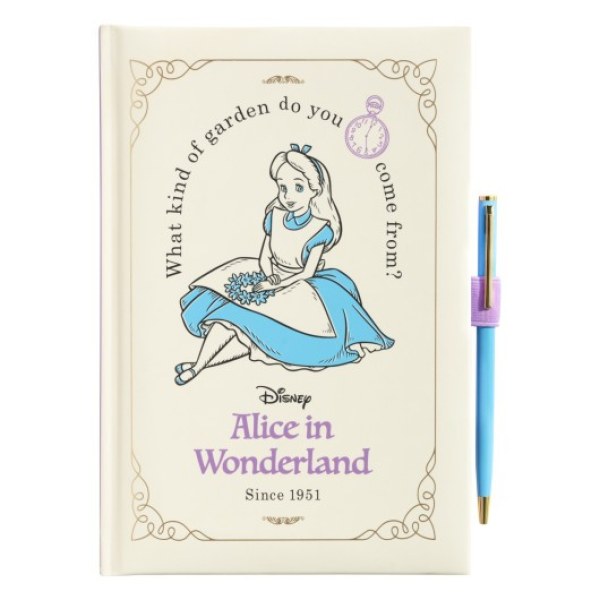 NOTEBOOK A5 PREMIUM CON PENNA - DISNEY ALICE NEL PAESE DELLE MERAVIGLIE