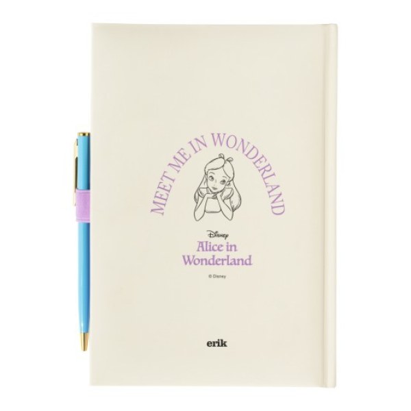 NOTEBOOK A5 PREMIUM CON PENNA - DISNEY ALICE NEL PAESE DELLE MERAVIGLIE