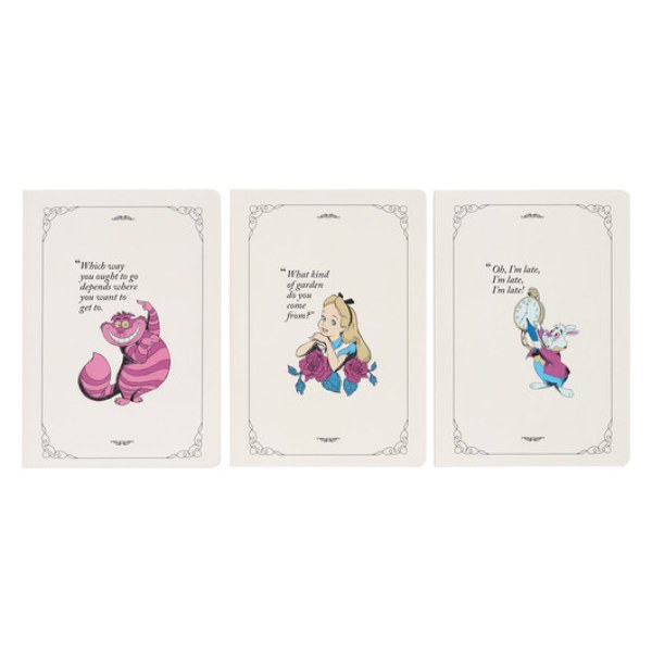 CONFEZIONE 3 CARNET A5 - DISNEY ALICE NEL PAESE DELLE MERAVIGLIE