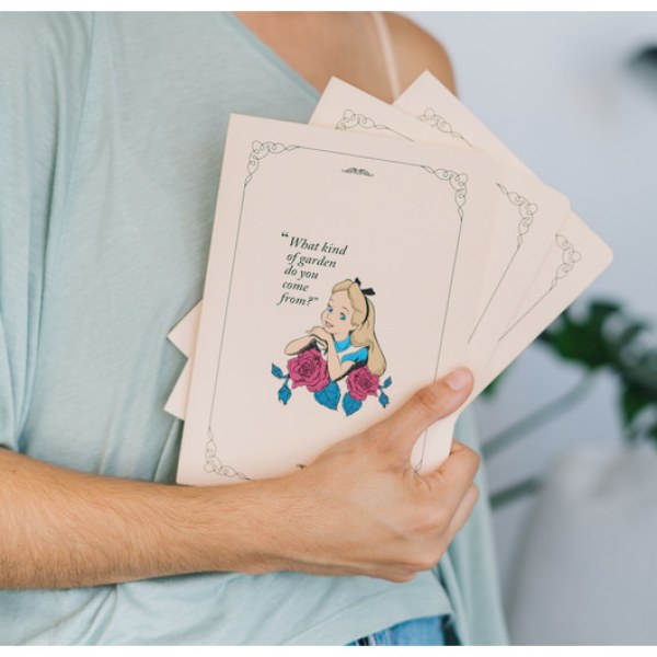 CONFEZIONE 3 CARNET A5 - DISNEY ALICE NEL PAESE DELLE MERAVIGLIE