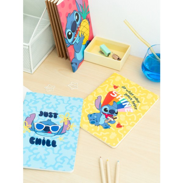 PACK 3 QUADERNI A5 - DISNEY STITCH TROPICAL