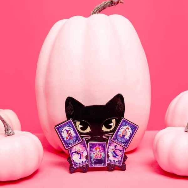 Pinne di Binx al bagliore delle carte di tarocco Hocus Pocus scatola da collezione - DISNEY LOUNGEFLY
