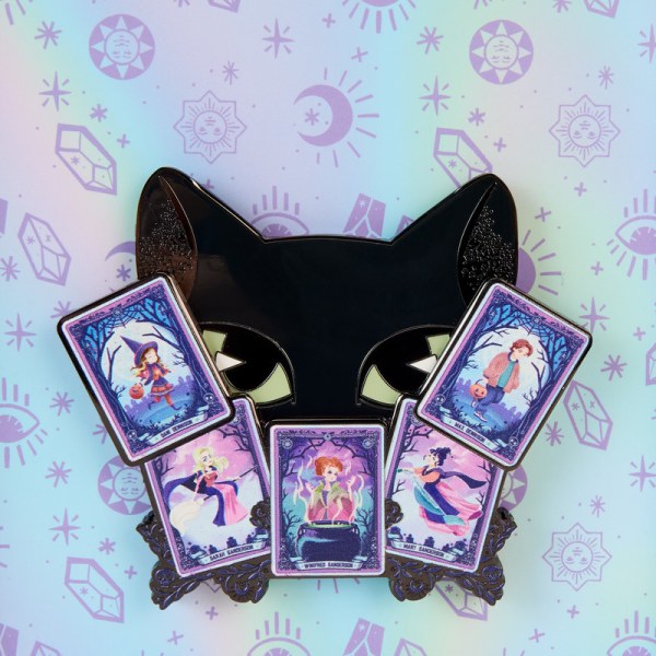 Pinne di Binx al bagliore delle carte di tarocco Hocus Pocus scatola da collezione - DISNEY LOUNGEFLY