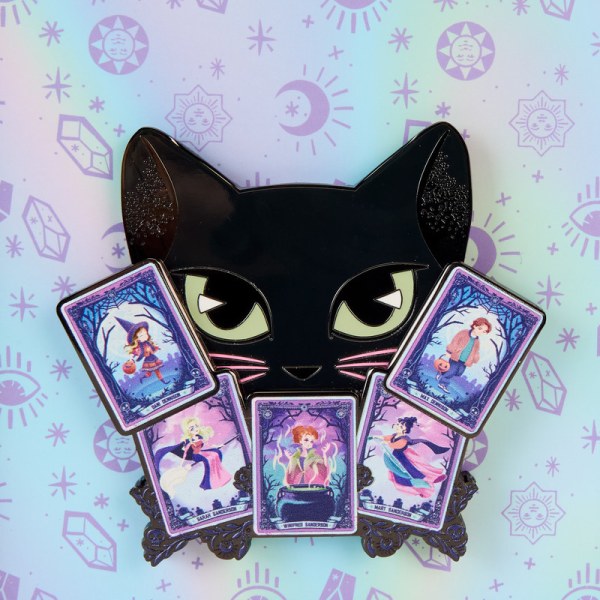 Pinne di Binx al bagliore delle carte di tarocco Hocus Pocus scatola da collezione - DISNEY LOUNGEFLY