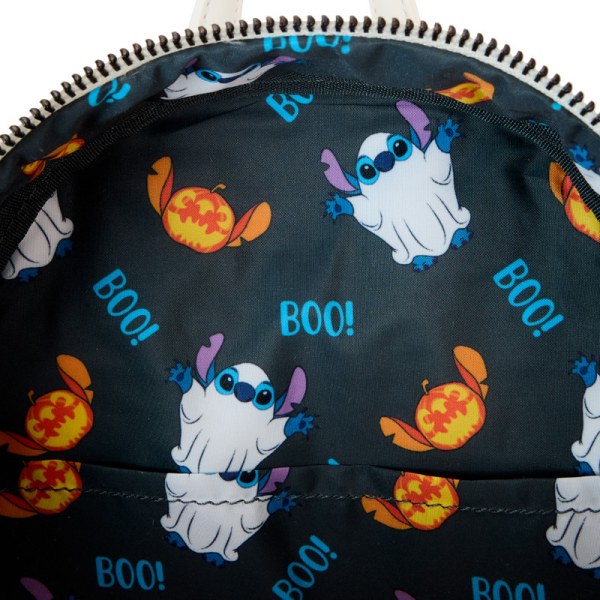 Mini zaino fosforescente Stitch con costume da fantasma - DISNEY LOUNGEFLY