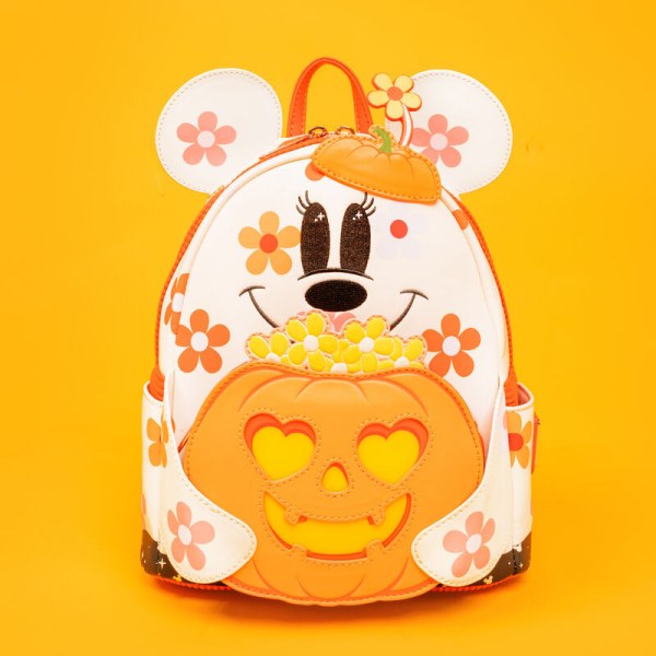 Mini Zaino Fosforescente Minnie costume da fantasma floreale - DISNEY LOUNGEFLY
