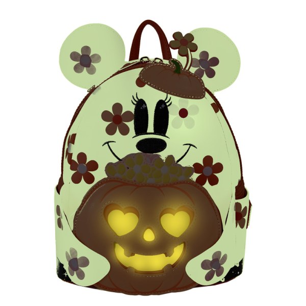 Mini Zaino Fosforescente Minnie costume da fantasma floreale - DISNEY LOUNGEFLY