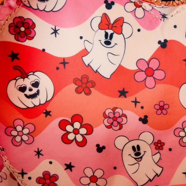 Borsa a tracolla cuore fosforescente Costume da fantasma floreale di Topolino e Minnie - DISNEY LOUNGEFLY