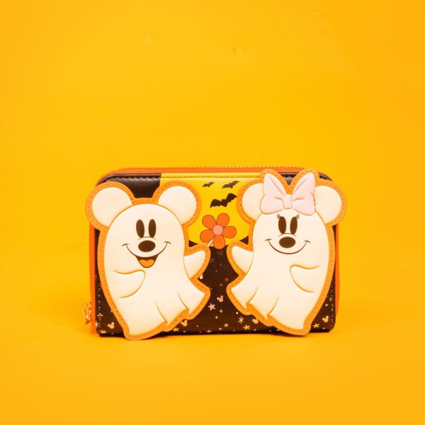 Portafoglio fosforescente Mickey & Minnie costume di fantoma floreale - DISNEY LOUNGEFLY