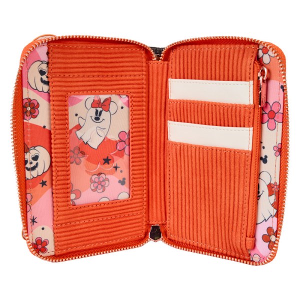 Portafoglio fosforescente Mickey & Minnie costume di fantoma floreale - DISNEY LOUNGEFLY