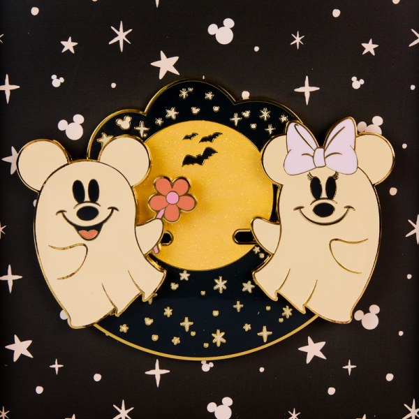 Scatola da collezione con spilla fosforescente per i costumi floreali dei fantasmi di Topolino e Minnie - DISNEY LOUNGEFLY