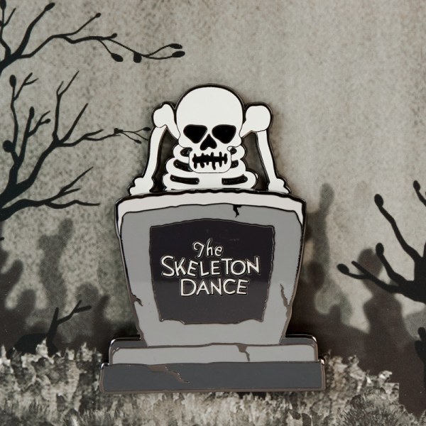 Scatola da collezione con spille luminescenti del 95° anniversario di Skeleton Dance - DISNEY LOUNGEFLY