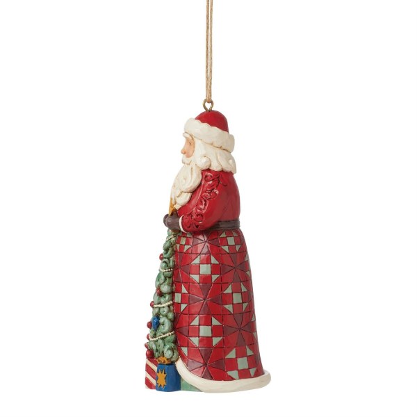 Sospensione Babbo Natale Albero di Natale - JIM SHORE HEARTWOOD CREEK