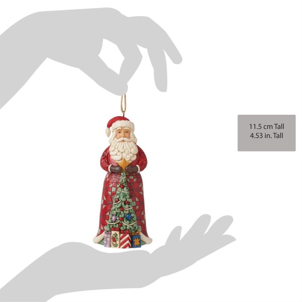 Sospensione Babbo Natale Albero di Natale - JIM SHORE HEARTWOOD CREEK