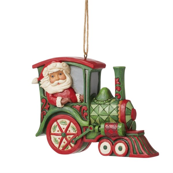 Sospensione Babbo Natale Treno - JIM SHORE HEARTWOOD CREEK