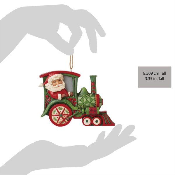 Sospensione Babbo Natale Treno - JIM SHORE HEARTWOOD CREEK