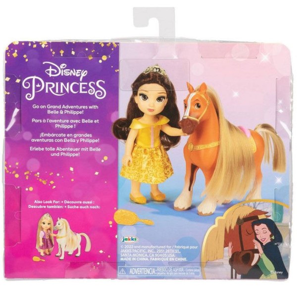 Bambole Belle + Philippe 15cm - Disney La bella e la bestia