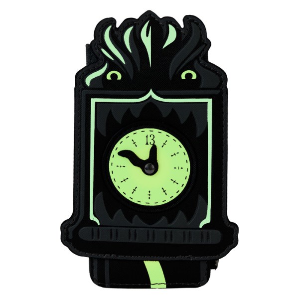 Grande porta carte orologio luminoso benvenuto agli sciocchi mortali The Haunted Mansion - DISNEY LOUNGEFLY