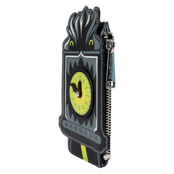 Grande porta carte orologio luminoso benvenuto agli sciocchi mortali The Haunted Mansion - DISNEY LOUNGEFLY