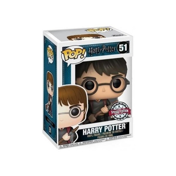 FUNKO POP! 51 Harry con Firebolt e piuma esclusiva - Harry Potter