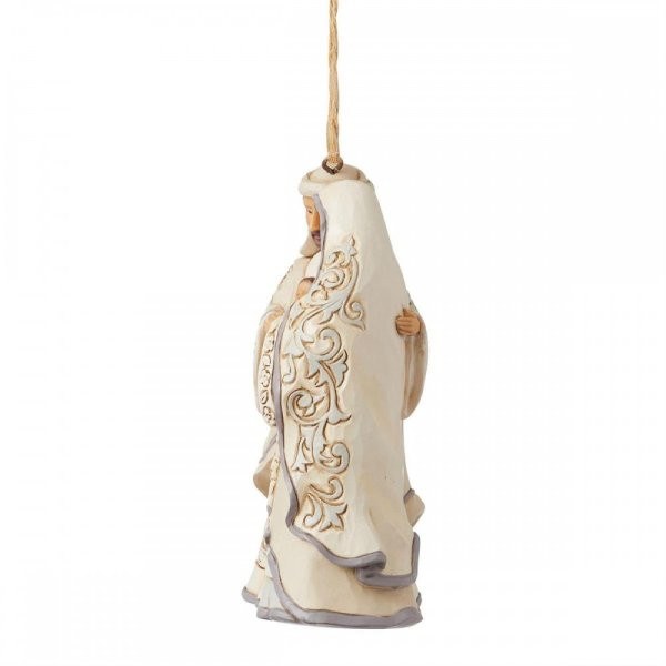 Ornamento Sacra Famiglia White Woodland - JIM SHORE HEARTWOOD CREEK