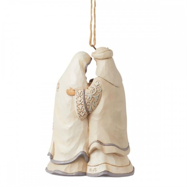Ornamento Sacra Famiglia White Woodland - JIM SHORE HEARTWOOD CREEK