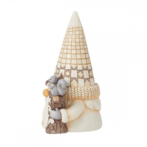 Figura gnomo boscaiolo White Woodland - JIM SHORE HEARTWOOD CREEK
